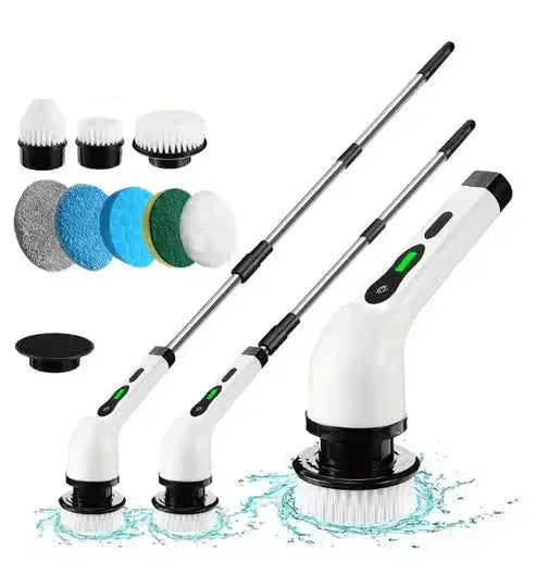 Electric Cleaning Brush JY-6010 – Rechargeable Cordless Power Scrubber with Multiple Brush Heads - Emirati Touch