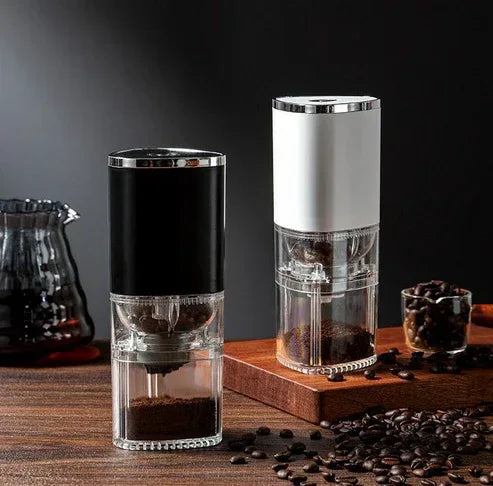 Automatic Coffee Bean Grinder – Precision Ceramic Burr, USB Charging - Emirati Touch
