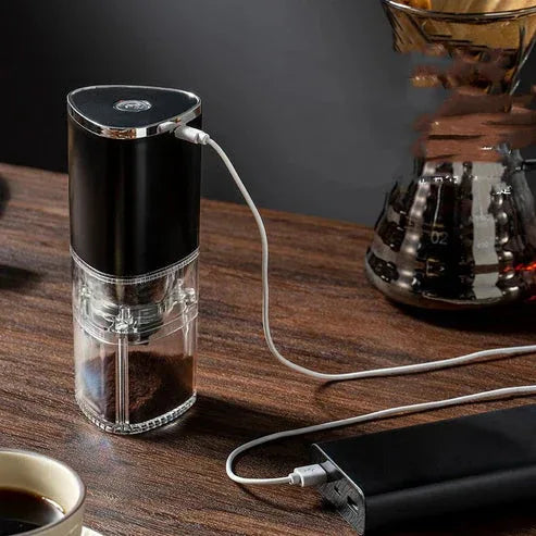 Automatic Coffee Bean Grinder – Precision Ceramic Burr, USB Charging - Emirati Touch