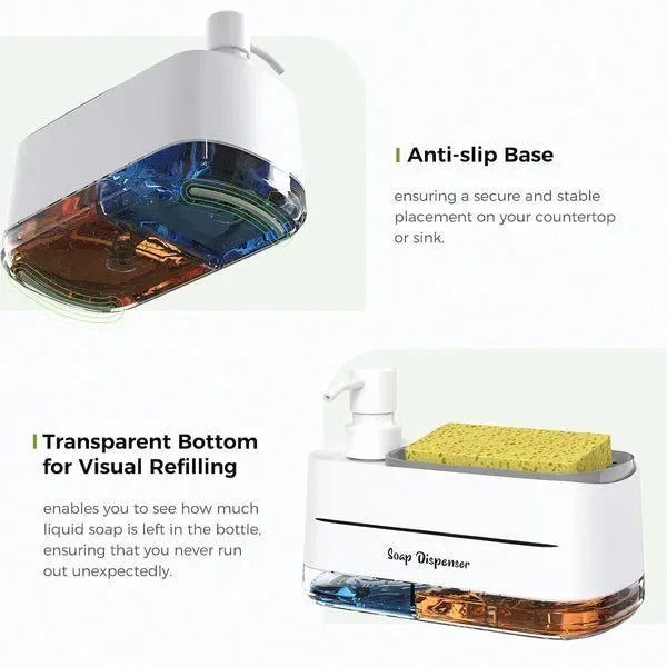 Bathroom Soap Dispenser Set – Elegant Dish & Hand Soap Pump Bottles 🧴✨ - Emirati Touch