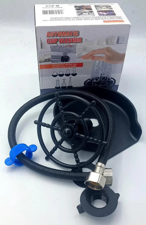 🚰 Automatic Cup Washer – 360° Sink Glass Rinser for Bottles &amp; Mugs - Emirati Touch