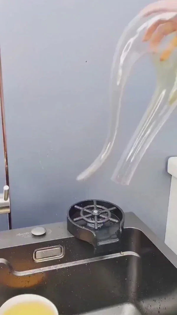 🚰 Automatic Cup Washer – 360° Sink Glass Rinser for Bottles &amp; Mugs - Emirati Touch