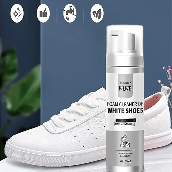 WLWE Shoe Cleaner Spray – 200ml Stain Remover for Leather, Suede & Sneakers - Emirati Touch
