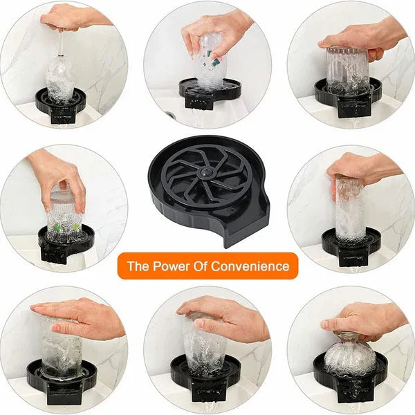 🚰 Automatic Cup Washer – 360° Sink Glass Rinser for Bottles &amp; Mugs - Emirati Touch