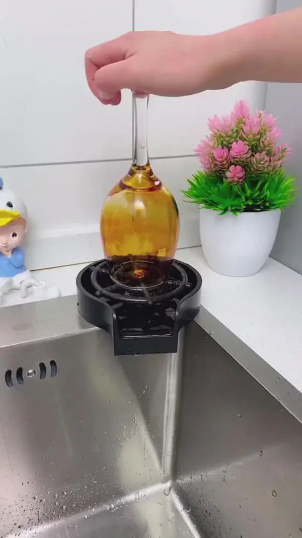 🚰 Automatic Cup Washer – 360° Sink Glass Rinser for Bottles &amp; Mugs - Emirati Touch